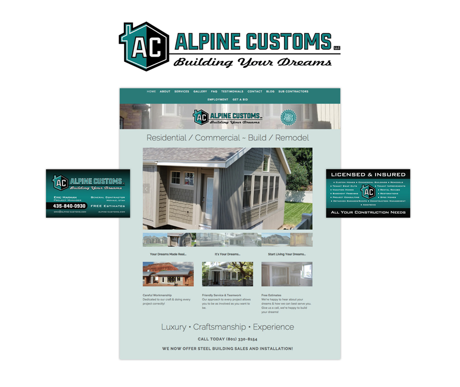 Alpine Customs Company Identity Suite Designed by EXPAND